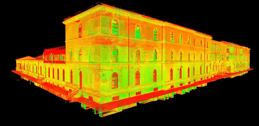 Rilievo laser scanner 3D su cantiere